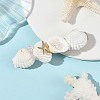 Natural Shell & Shell Pearl Hair Barrettes PHAR-TA000011-1