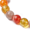 Round Natural Mixed Gemstone Beads Stretch Bracelets for Women BJEW-TA00563-4