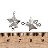 304 Stainless Steel Connector Charms X-STAS-L297-10P-3