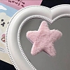 Candy Color Star Plush Cloth Alligator Hair Clips PW-WG70921-01-1