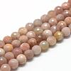 Natural Sunstone Beads Strands G-R447-6mm-02-1