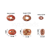 Printed Natural Wood Beads WOOD-TA0001-14-23