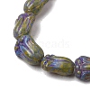 Painted Glass Beads Strands GLAA-Z021-16D-3