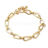 304 Stainless Steel Figaro Chains Bracelets for Women BJEW-R009-02G-4