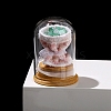 Arch Glass Jar Display Decorations with Natural Green Aventurine Bouquet Inside PW-WG72796-05-1