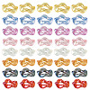 Plated UV Transparent Acrylic Beads FIND-TAC0035-52-2