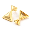 Rack Plating Brass Triangle Stud Earrings EJEW-A028-44G-2