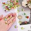   60Pcs 2 Style Handmade Lampwork Pendants PALLOY-PH0022-33-3