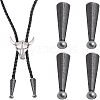 4Pcs Zinc Alloy Cord Ends FIND-CA0003-94-1