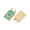 Brass Enamel Pendants KK-B157-28A-G-2