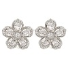 Cubic Zirconia Flower Stud Earrings EJEW-I304-16P-2