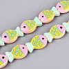Dyed & Heated Glass Enamel Beads GLAA-T023-45C-1