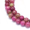 Natural Dyed Jade Beads Strands G-F601-A10-3