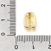 Brass Micro Pave Clear Cubic Zirconia Initial Spacer Bars KK-E802-34G-A-3