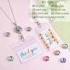 DIY Interchangable Pendant ID Card Holder Necklace Making Kit DIY-SZ0009-84-4