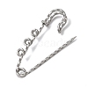 304 Stainless Steel Safety Pins Brooch Findings STAS-C181-01C-P-2