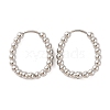 Non-Tarnish 304 Stainless Steel Hoop Earrings EJEW-G395-27P-1