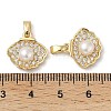 Brass Micro Pave Cubic Zirconia Pendants KK-U045-19G-3