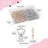 40Pcs 2 Colors Alloy Swivel Snap Hook Clasps FIND-FS0004-73D-4