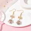 Glass Star Dangle Earrings EJEW-JE05548-04-2