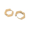 Ion Plating(IP) 304 Stainless Steel Hollow Hexagon Hoop Earrings EJEW-Z068-24G-2