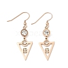 304 Stainless Steel Triangle Dangle Earrings EJEW-Z129-20RG-4