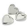 Rack Plating Heart Brass Locket Pendants KK-T071-11P-2