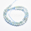 Natural Aquamarine Beads Strands G-K256-59B-2