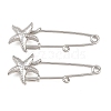 Starfish 304 Stainless Steel Safety Pins Brooch Findings SA-CBA098D-16I-P01-1
