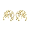 Rack Plating Brass Stud Earring EJEW-C081-26G-2