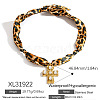 304 Stainless Steel Pendant Printed Scarf Necklaces FS-WGD2FA8-20-1