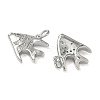 Ocean Style Brass Micro Pave Cubic Zirconia Pendants KK-A280-01C-P-2