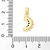 Brass Micro Pave Cubic Zirconia Pendants KK-S510-10G-3