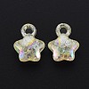 Transparent Crackle Acrylic Pendants MACR-S373-63-L06-2