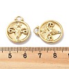 PVD Vacuum Plating 304 Stainless Steel Rhinestone Pendants STAS-R130-01G-02-3