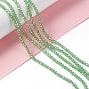 Electroplate Glass Beads Strands X-EGLA-R048-2mm-10-2