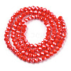 Electroplate Glass Beads Strands EGLA-A044-P8mm-A03-3