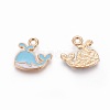 Alloy Enamel Charms PALLOY-F224-11G-02-1