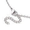 201 Stainless Steel Crystal Stone Cage Pendant Necklaces NJEW-JN04753-4