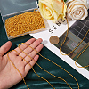 30Pcs Iron Ball Chain Necklace Making MAK-SP0001-08G-3