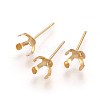 304 Stainless Steel Stud Earring Findings STAS-L219-03B-G-1