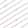 10Pcs 667 Stainless Steel Paperclip Chain Necklaces NJEW-BBC0001-48B-P-1