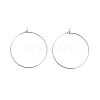 Brass Hoop Earring Findings KK-R112-038E-1