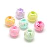 Spray Painted Acrylic Beads MACR-S824-12mm-1