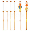 4Pcs DIY Alloy Beadable Crochet Hooks AJEW-TA0003-50C-1