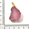 Raw Rough Natural Dyed Quartz Crystal Pendants G-G895-05LG-07-3