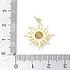 Brass with Rhinestone Pendants KK-CBAD872-01G-02-3