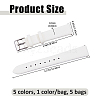 5 Bags 5 Colors PU Leather Watch Band FIND-FH0017-63B-2