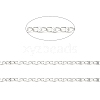 304 Stainless Steel Dapped Oval Link Chains CHS-G027-01P-2