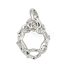 Brass Pendant Cabochon Settings KK-S521-13P-1